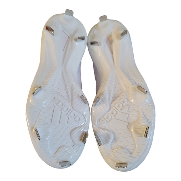 Adidas Men's Icon V Bounce Iced Out Baseball Red and White Cleats, Size 7-1/2 - Picture 11 of 15